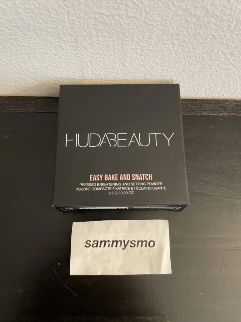 Huda Beauty Easy Bake & Snatch Pressed Brightening & Setting Powder, Peach Pie